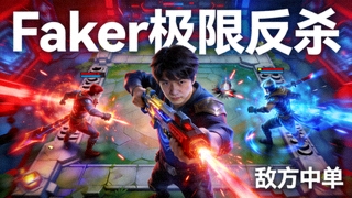 电子竞技精彩操作集锦视频缩略图：Faker极限反杀敌方中单